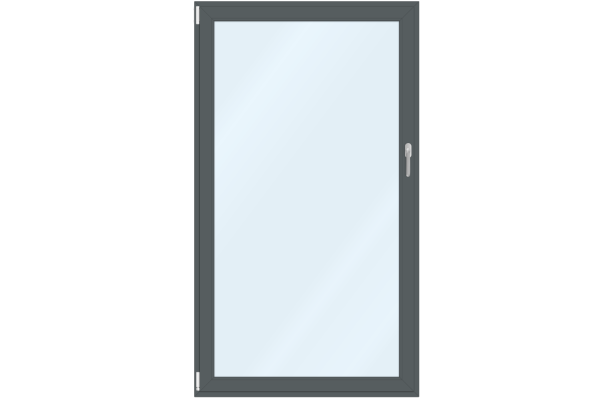 uPVC French-door basalt grey