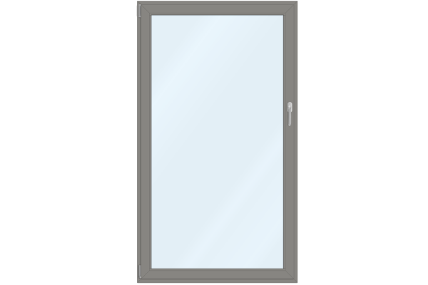 Aluminium French-door grey aluminium