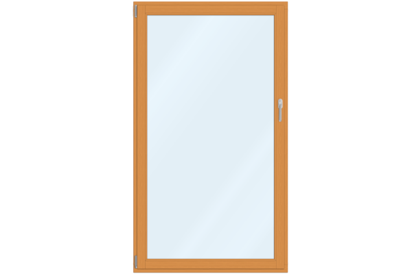 Alu-clad wooden French-door larch