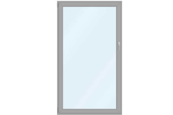 Aluminium French-door white aluminium
