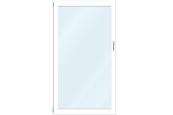 Alu-clad wooden French-door white