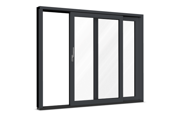 Aluminium patio door graphite grey