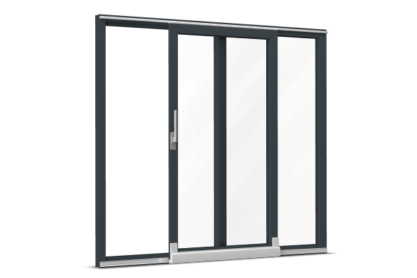 uPVC Parallel tilt-and-slide door anthracite