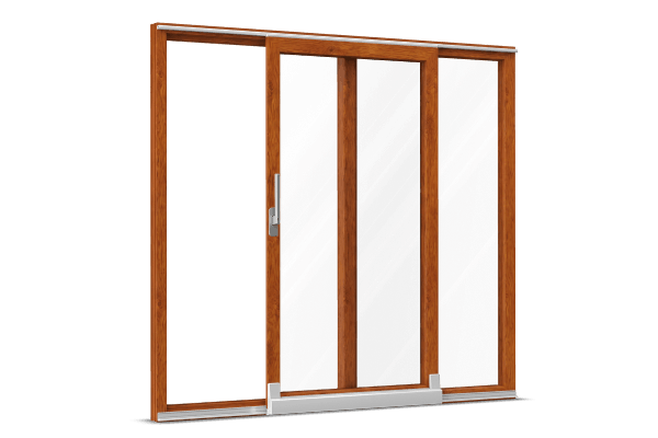 uPVC Parallel tilt-and-slide door golden oak