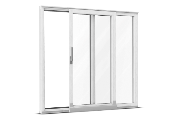 Alu-clad wood tilt-and-slide door white