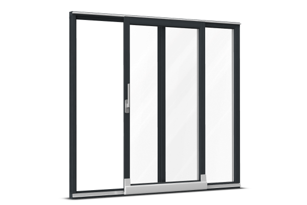 Wood tilt-and-slide door white