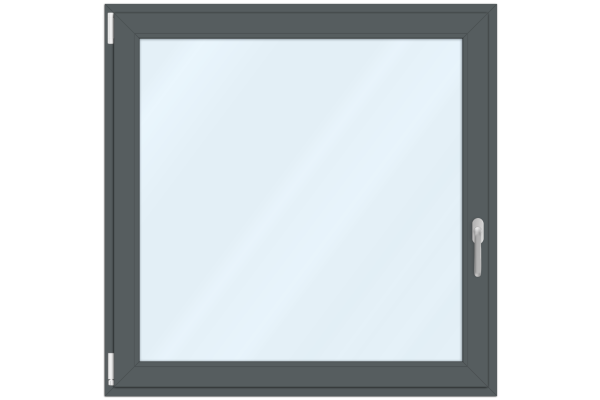 uPVC window basalt grey