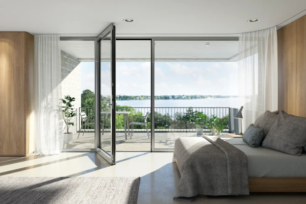 Aluminium balcony door