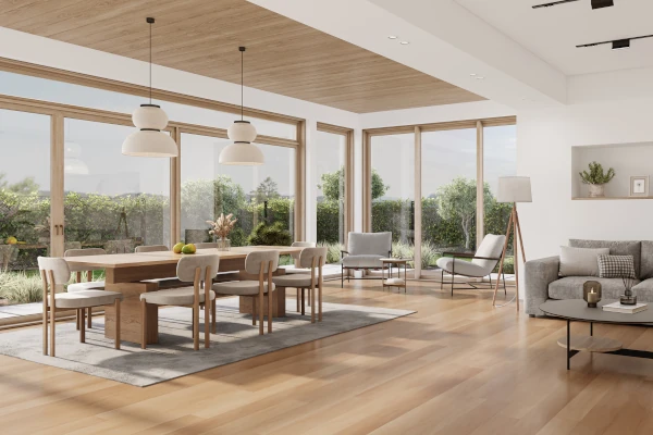 Wooden French doors