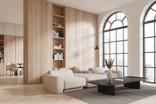 Aluminium windows with glazing bars