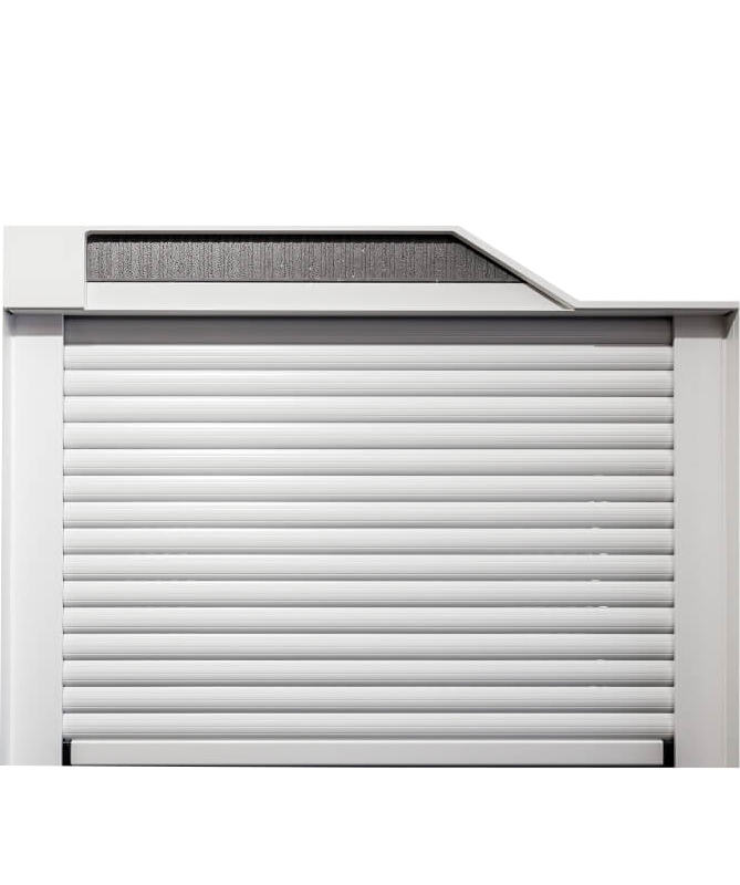 Top Mounted Roller Shutters with motor