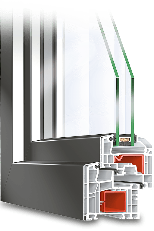 Aluclad uPVC Window TwinSet 5000s