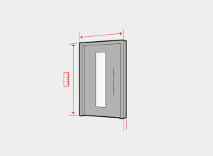 How to measure front doors