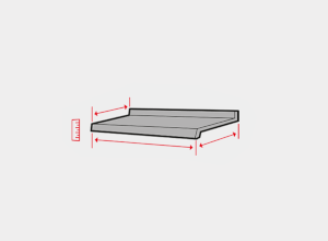 Measure window sill