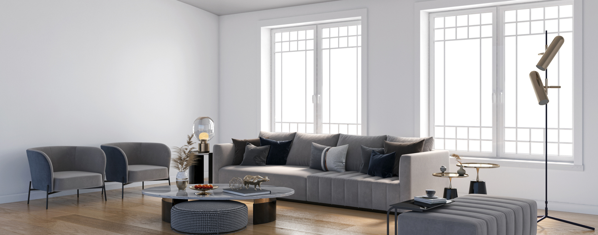 uPVC windows in living room