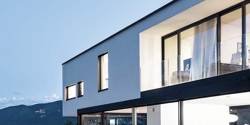 Panorama Windows in a Living Room